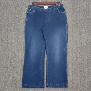 Pajama Jeans Womens Medium Blue Pull-On Stretch Denim Pants 30x26